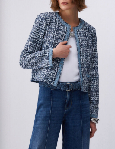 Women’s tweed jacket modern casual chic