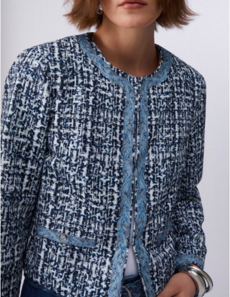 Liu Jo elegant structured tweed outerwear