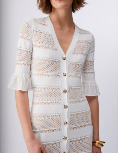 Liu Jo elegant white knit outfit