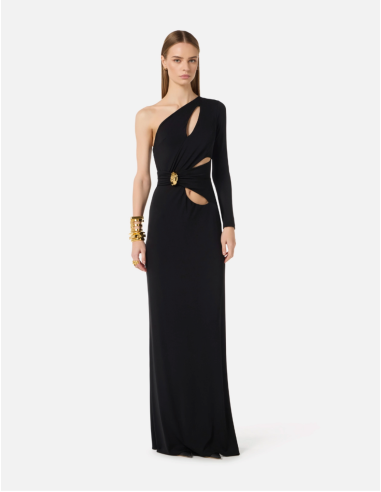 robe cérémonie noir elisabetta franchi