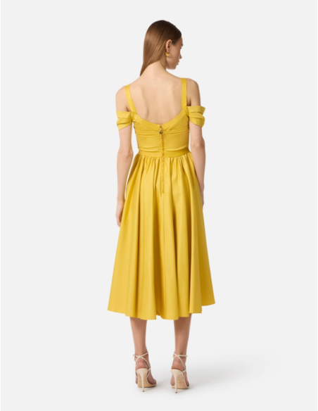 Elisabetta Franchi Cotton Midi Dress