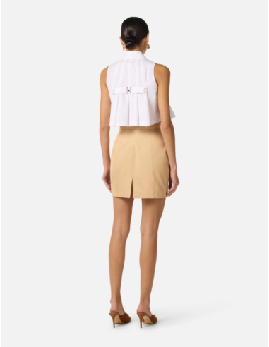 Luxury Italian Women’s Safari-Style Skirt