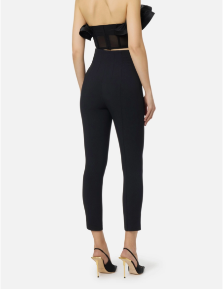 pantalon élastique noir elisabetta franchi