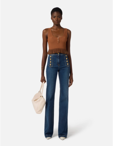 jean palazzo denim elisabetta franchi