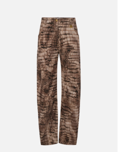 Italian Brand Printed Cargo Jeans