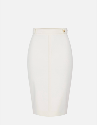 White Pencil Skirt Elisabetta Franchi