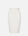 White Pencil Skirt Elisabetta Franchi