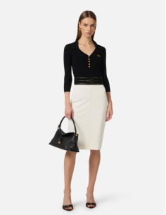 White Pencil Skirt Elisabetta Franchi 2