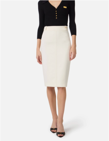 Luxury White Pencil Skirt for Women