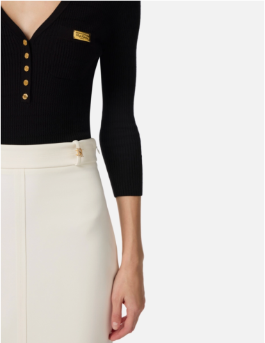 Elegant Pencil Skirt by Italian Brand