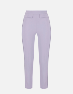 Modern lilac cigarette trousers for women