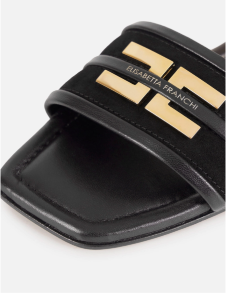 chaussures d'été elisabetta franchi logo