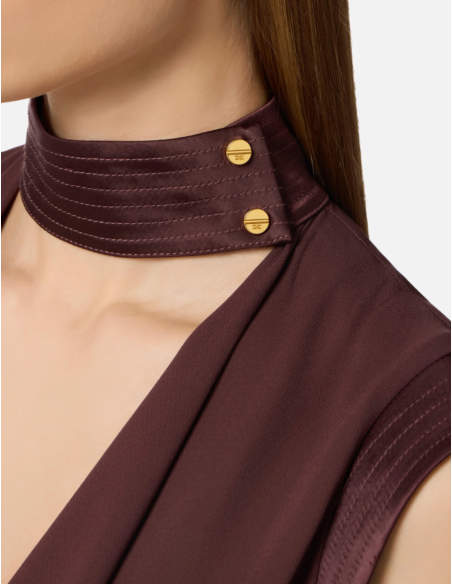 Brown blouse top Elisabetta Franchi Nice