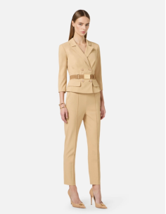 Camel safari jacket Elisabetta Franchi Nice 2