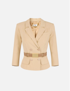 Camel safari jacket Elisabetta Franchi Nice