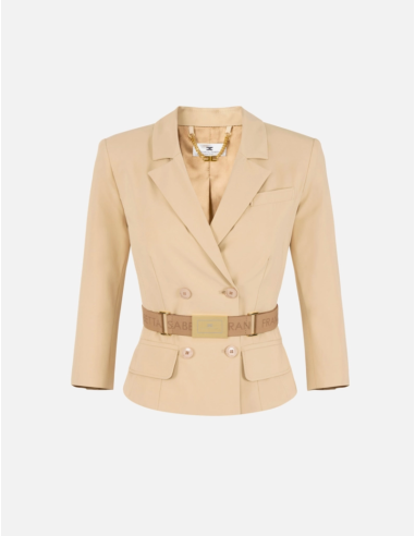 Camel safari jacket Elisabetta Franchi Nice