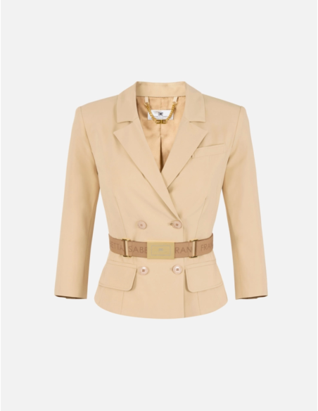Camel safari jacket Elisabetta Franchi Nice