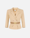 Camel safari jacket Elisabetta Franchi Nice