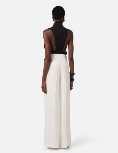 Black sleeveless waistcoat waitress style