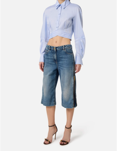 Elisabetta Franchi denim bermuda