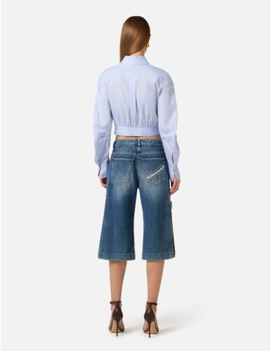 Elisabetta Franchi zip-leg cropped pants