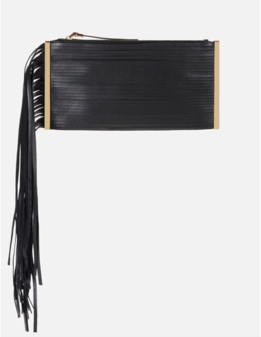 Sac à Franges Noir Elisabetta Franchi