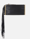 Black Fringe Bag Elisabetta Franchi