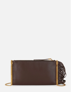 Brown Fringe Bag Elisabetta Franchi 2