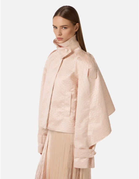 Nude deconstructed jacket Elisabetta Franchi