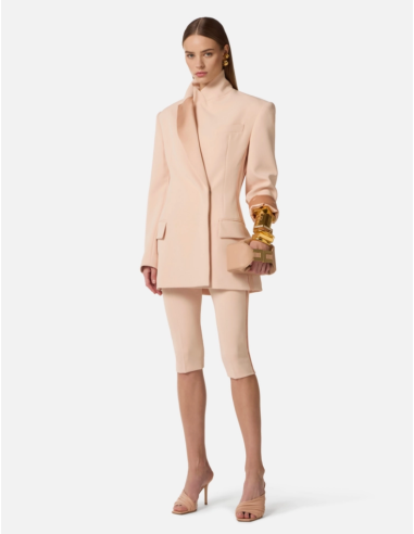 Veste blazer nude croisée elisabetta fanchi