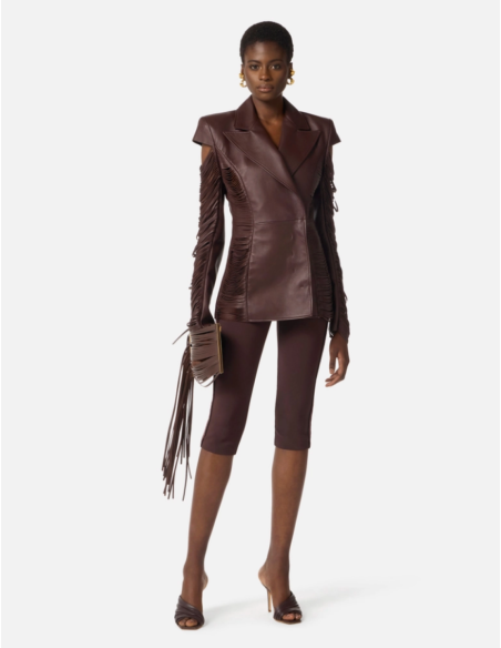 pantacourt elisabetta franchi bande satin