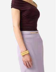 Elisabetta Franchi Gold Bracelet Set 2