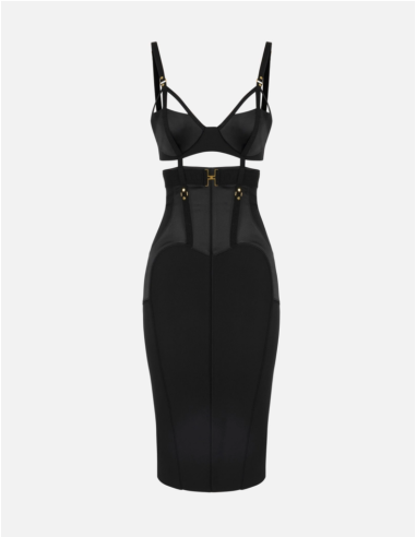 robe bustier noire elisabetta franchi