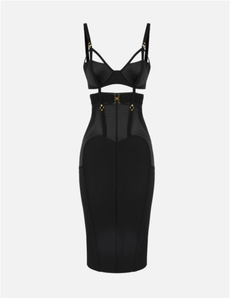 robe bustier noire elisabetta franchi