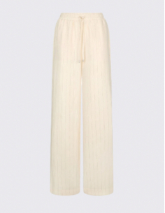 Liu Jo cream striped trousers stylish