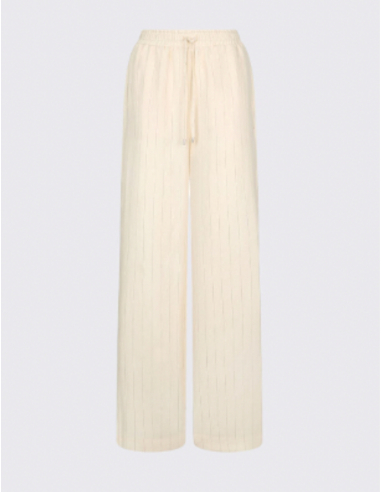 Liu Jo cream striped trousers stylish