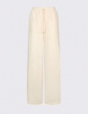 Liu Jo pantalon crème rayé élégant