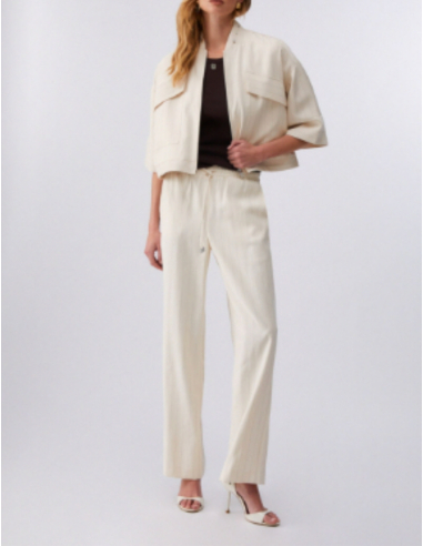 Liu Jo casual chic white bomber