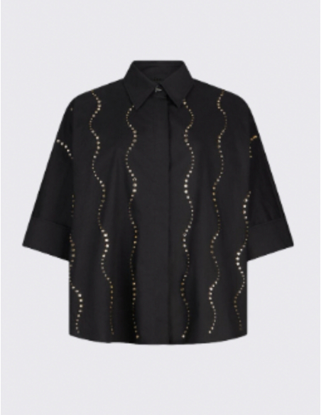 Liu Jo black studded shirt stylish