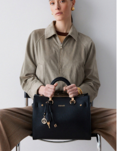 Liu Jo sac format moyen noir charms 2