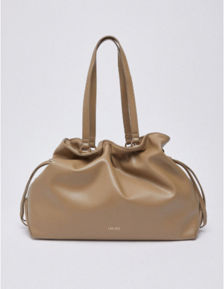 Liu Jo large Riccy shoulder bag mud