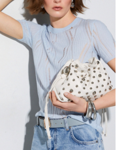 Liu Jo small Riccy bag black studs 2