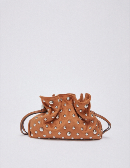 Liu Jo small Riccy bag camel studs