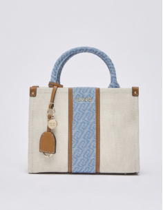Liu Jo petit sac jacquard beige