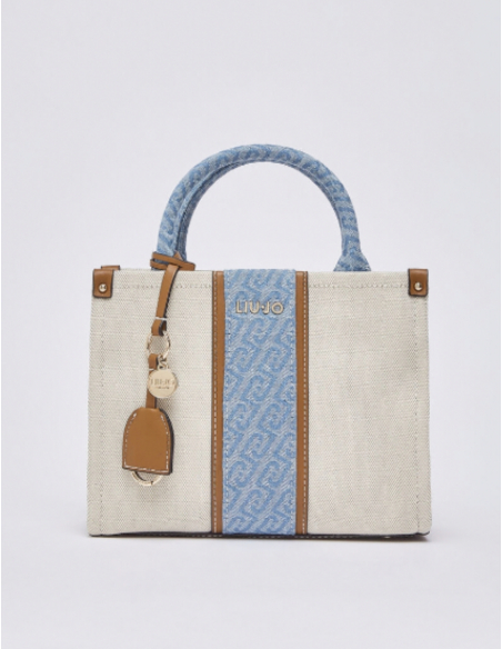 Liu Jo petit sac jacquard beige