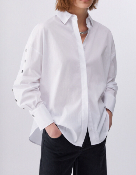 Liu Jo shirt logo studs sleeves