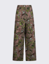 Liu Jo pantalon cargo vert floral