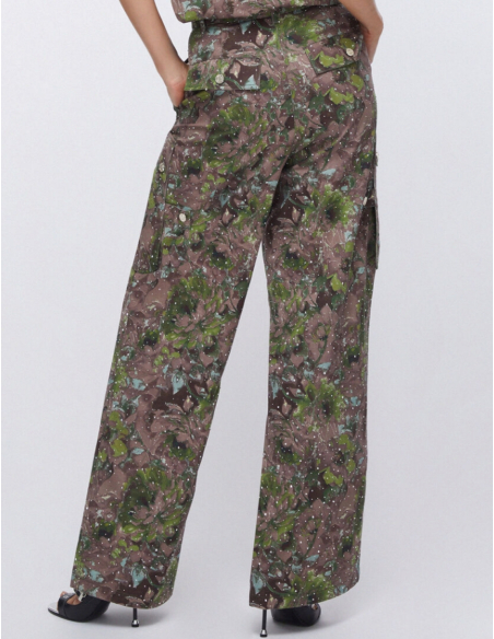 Liu Jo pantalon cargo micro-clous décoratifs