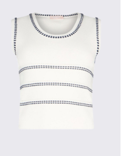 Liu Jo top maille blanc viscose