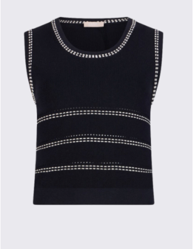 Liu Jo knit top beige viscose